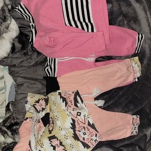 2 matching lightweight sweatsuits for toddler girl